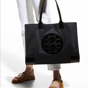 Tory Burch Ella Patent Nylon Tote Bag